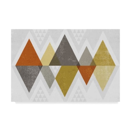 Michael Mullan 'Mod Triangles Ii Retro' Canvas Art,30x47